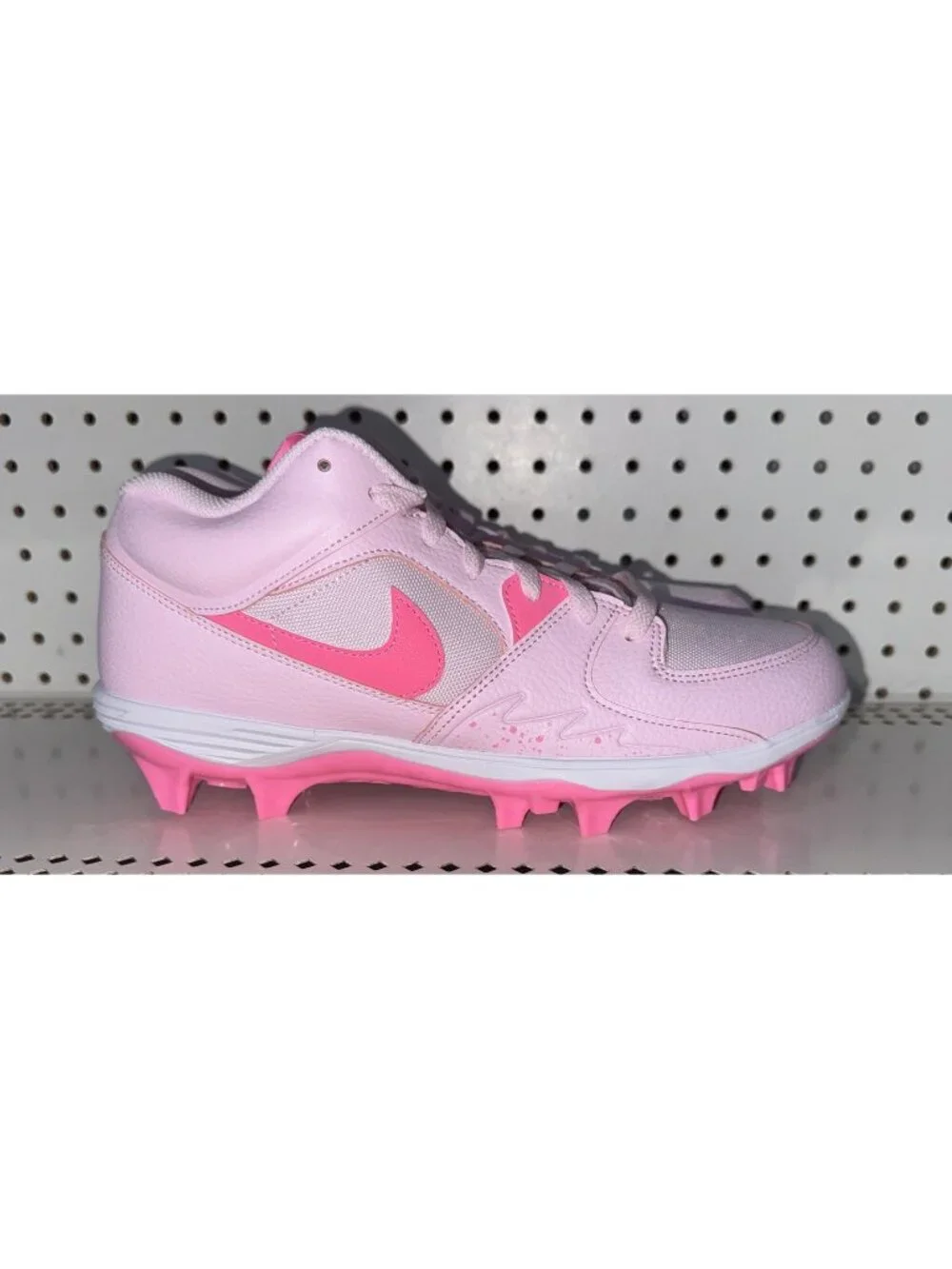 Jordan Stadium 90 Low TD Pink Foam White Mens Leather Football Cleats Size 11